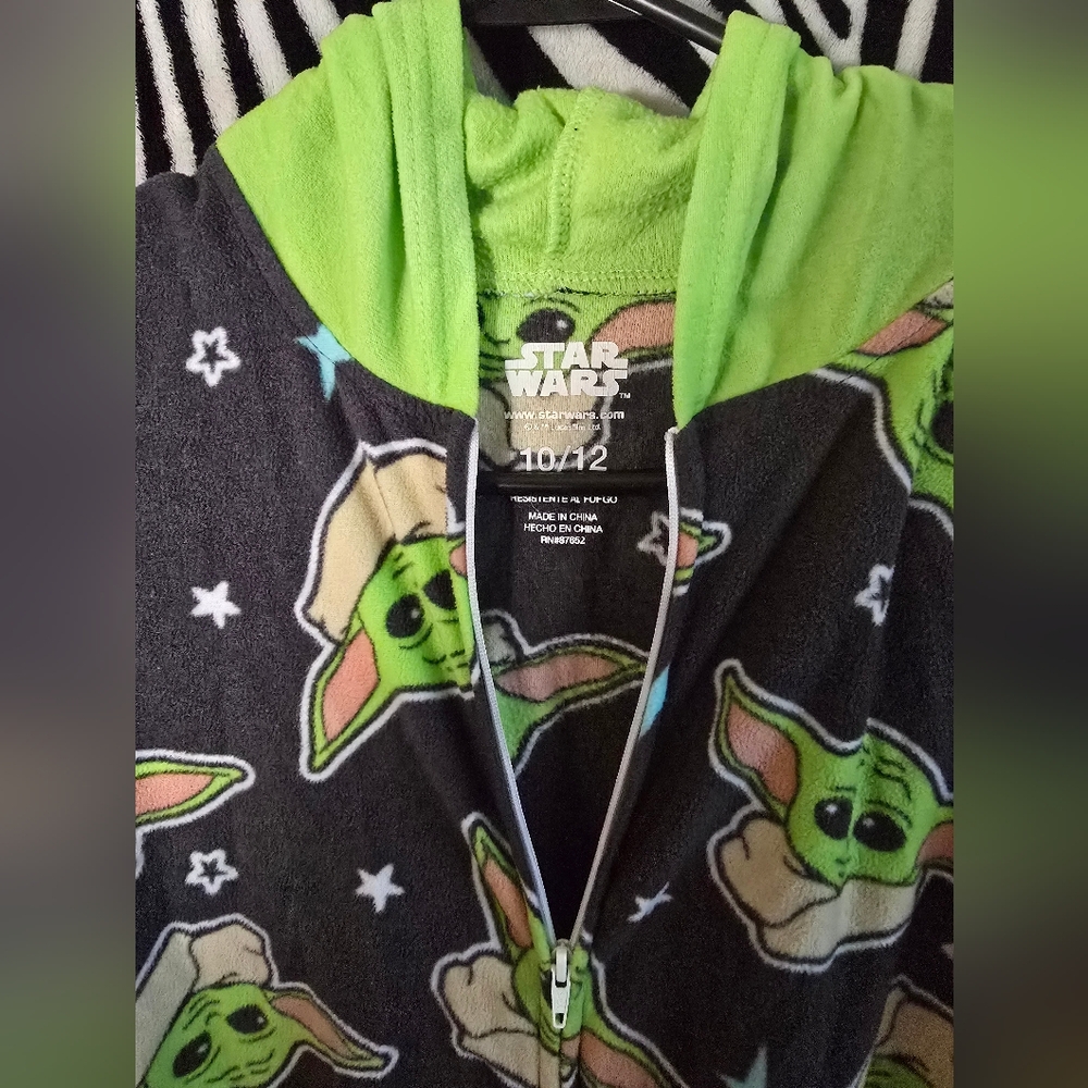 Star Wars Boys Baby Yoda Grogu Union Suit (SIZE 10/12)